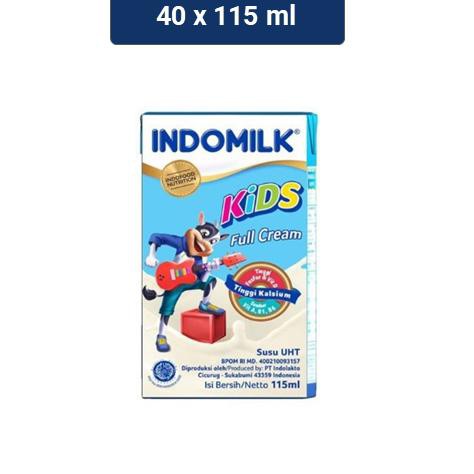 

ptu46 Indomilk Susu UHT Kids Full Cream Plain 115mlx40 :.