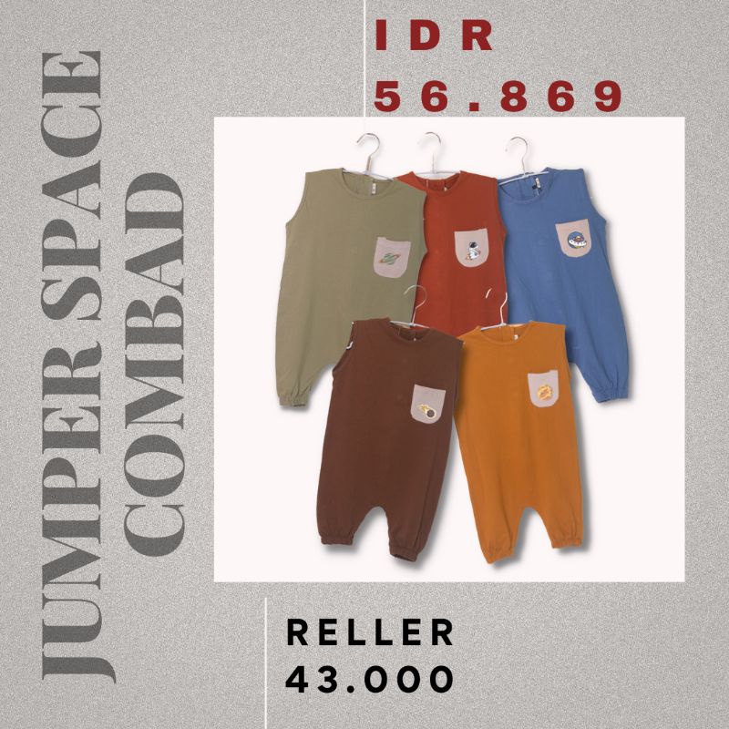 JUMPER COMBED - Promo 8.8 Baju Overall Anak Bayi Baby Kids Cewek Cowok Perempuan Laki Laki cotton Murah1 2 3 4