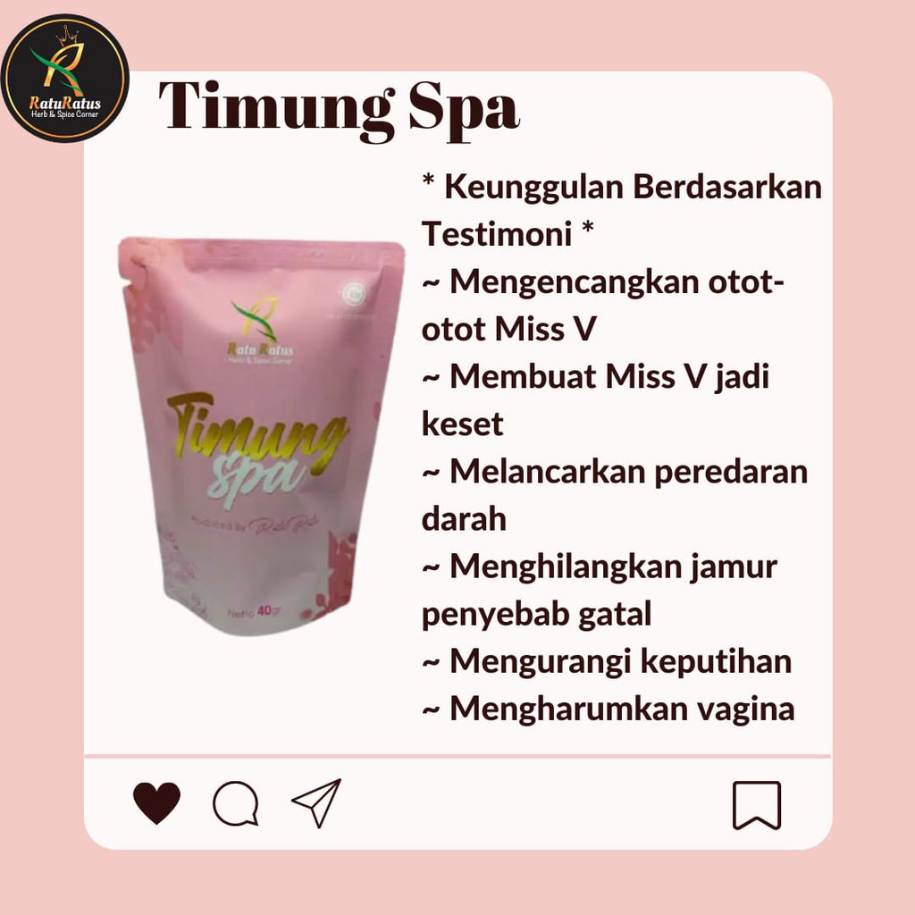RATURATUSOFFICIAL TIMUNG SPA RATU RATUS OBAT HERBAL KEPUTIHAN PEWANGI VAGINA BUMIL BUSUI AMAN