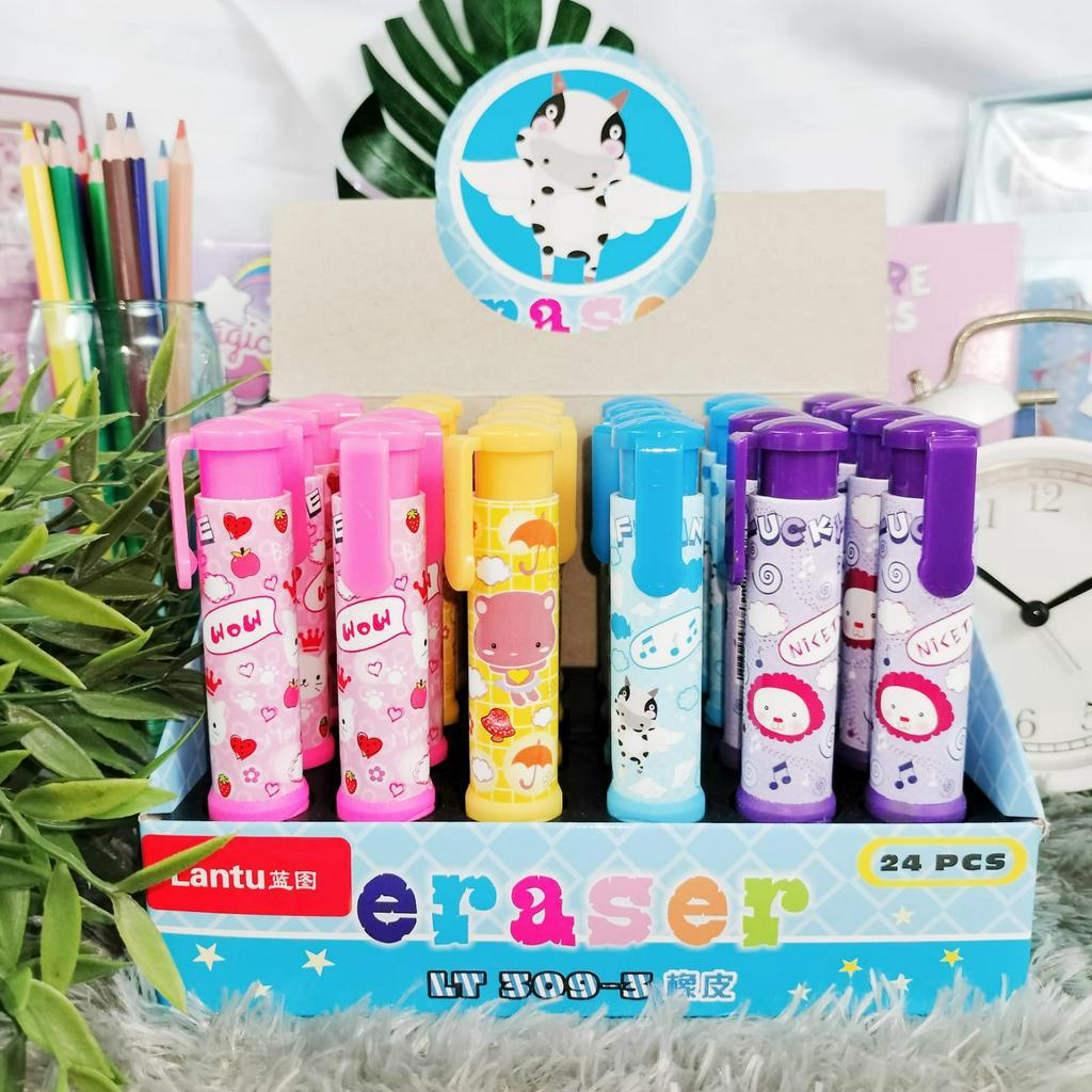 Penghapus Lucu model Cetek / Mekanik Eraser Fancy Lucu harga Termurah Alat Tulis Sekolah Anak kekinian Terlaris Kualitas Terbaik bisa Grosir dan COD