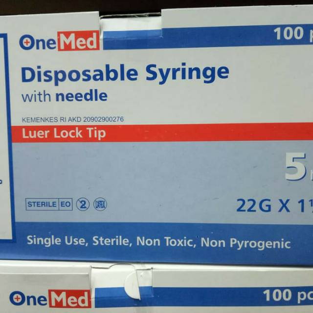 Disposable syringe onemed 5 cc / Syringe 5 cc / Spuit 5 Cc Onemed