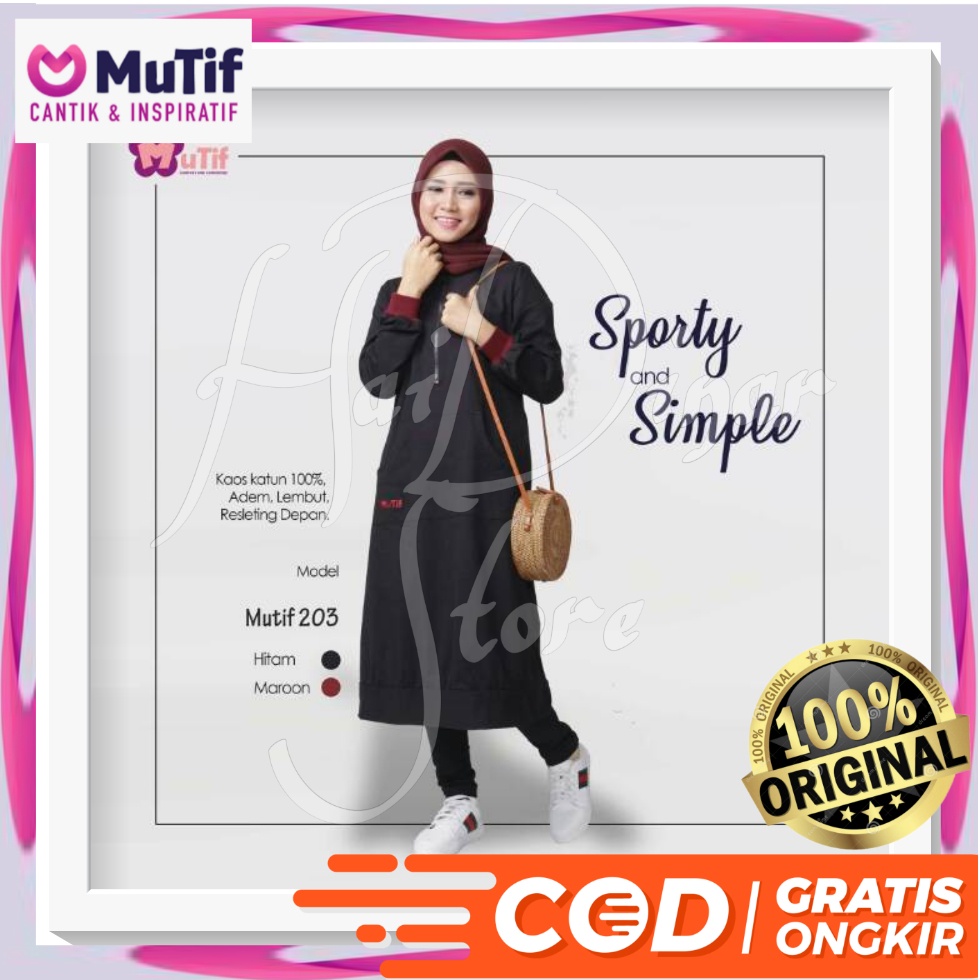 [Baru] Mutif Atasan Tunik Mutif 203 HM L Ready