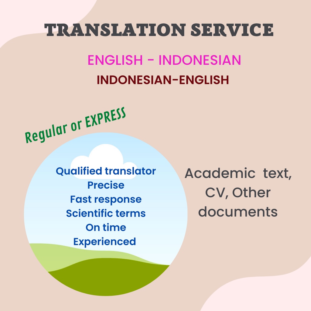 Jual Jasa Translate INDONESIAN-ENGLISH / ENGLISH-INDONESIAN, Murah ...