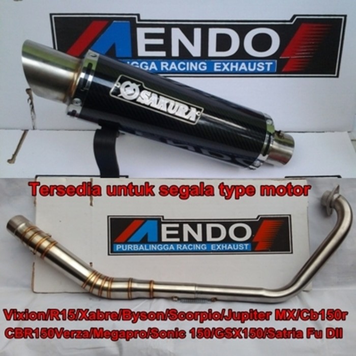 Knalpot Racing Custom Sakura untuk Motor Yamaha R15