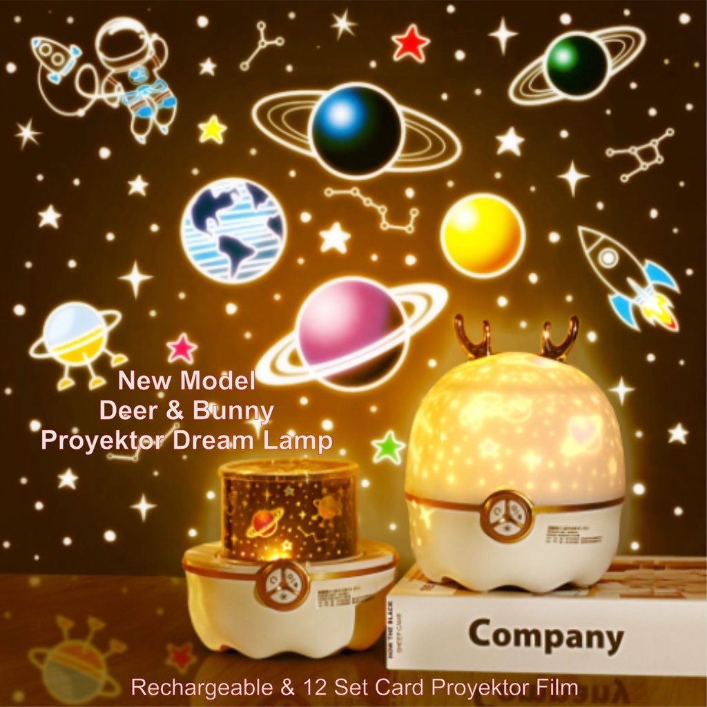 Lampu Tidur Malam Hias Proyektor Dream Wish Box Lamp