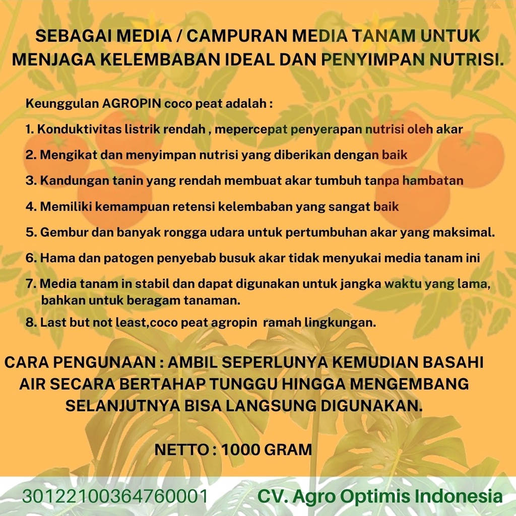 cocopeat media tanam mengembang 6X (Putar video produk)