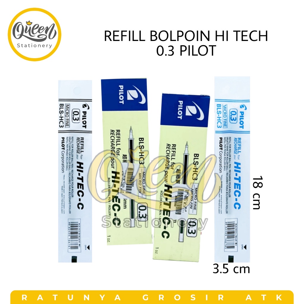 

1 PCS REFILL BOLPEN HI TECH 0.3 PILOT / ISI ULANG PILOT / ISI ULANG BOLPEN HI TECH