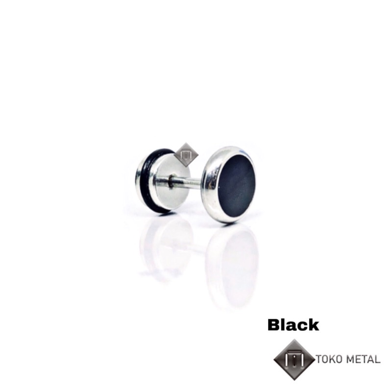 Anting Titanium 100% Kualitas Tinggi Pircing Tindik Anti Karat 8 mm [ Toko Metal ]