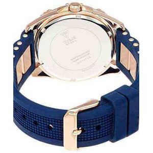 GUESS W0325L8 Intrepid - Jam Tangan Wanita - Biru/Rose Gold