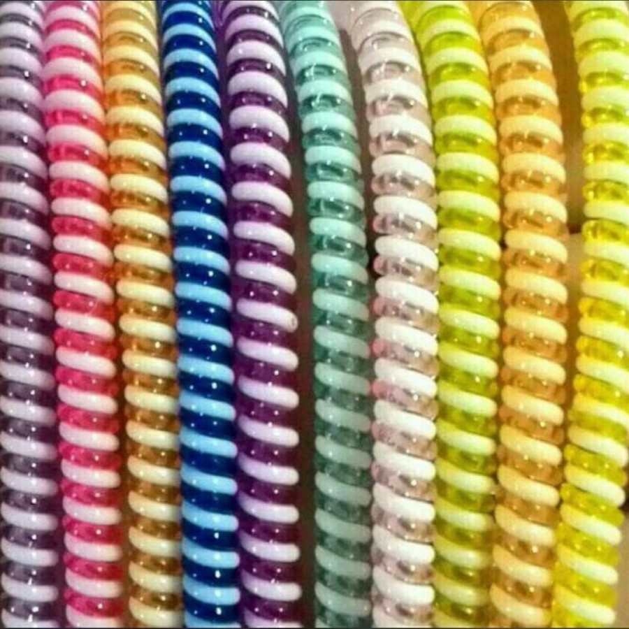 PELINDUNG KABEL CHARGER SPIRAL PROTECTOR DATA CABLE 3 WARNA - WARNI - FA