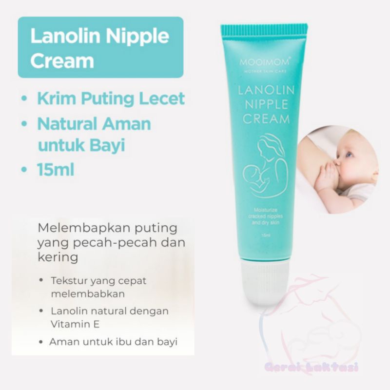 Mooimom Lanolin Nipple Cream  untuk Puting Lecet