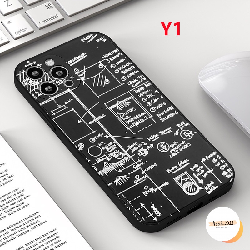Soft Case TPU Motif Tulisan Matematika Untuk Xiaomi Poco M3 X3 PRO Redmi 9A 10 9 9T 9C Note 10S 8 9 10 PRO Plus 10 PRO MAX