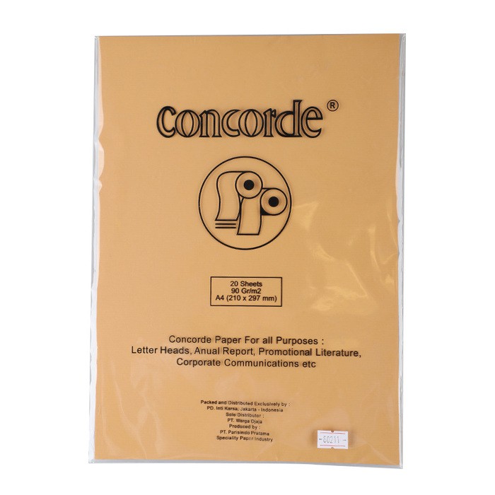 

KERTAS CONCORDE A4 90 GR 80211 BROWN