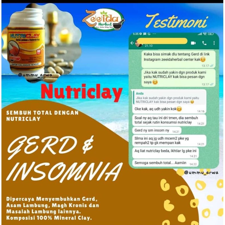 

NUTRICLAY Zeeida Herbal Ruqyah, GREED INSOMNIA