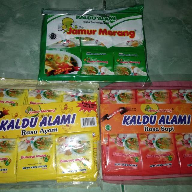 

KALDU ALAMI JAMUR MERANG rasa original (Jamur), Ayam dan Sapi