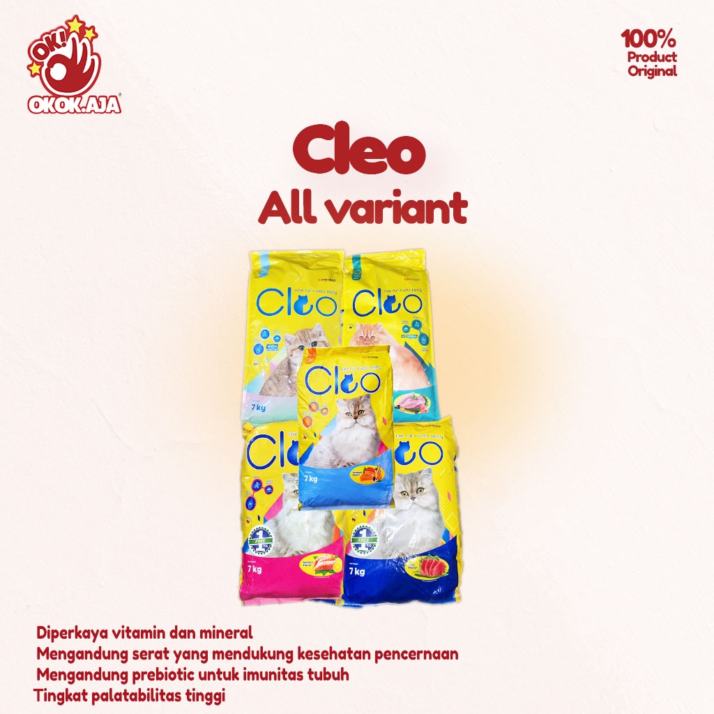 CLEO 7kg Makanan kucing kering premium - khusus GRAB GOSEND