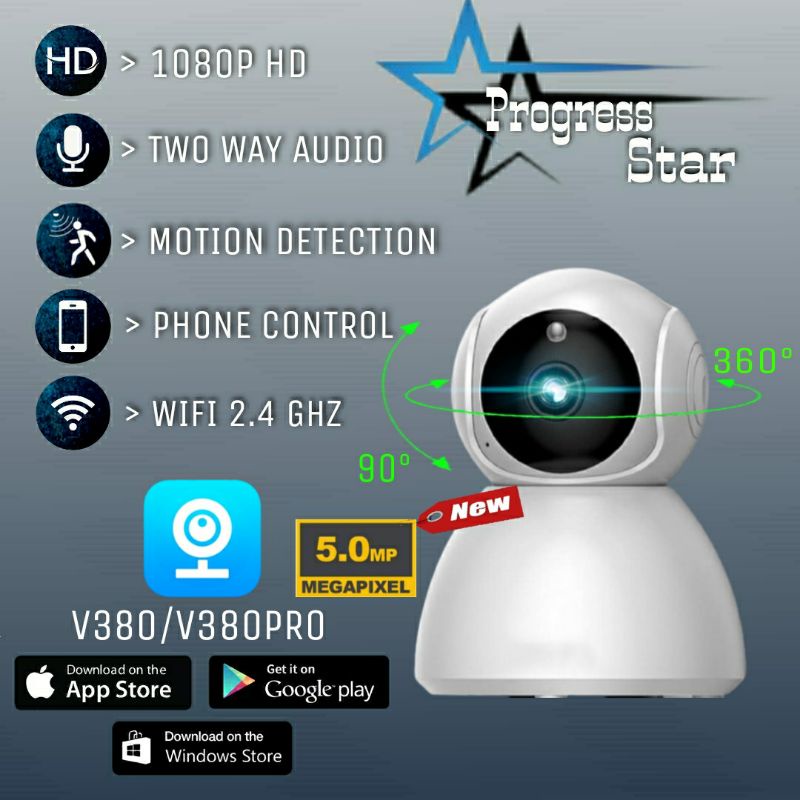 IP CAM CCTV SNOWMAN V380 5MP 1080HD RESOLUTION