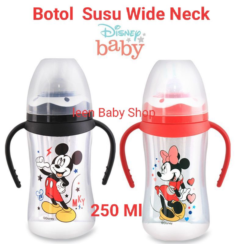 Botol Susu Wide Neck Disney Baby BPA Free+Pegangan 250 Ml/125Ml DMM 2121