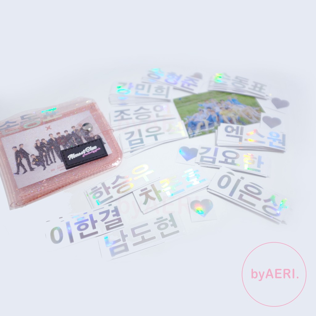 X1 HANGUL HOLOGRAM STICKER (X1 MEMBER HANGUL NAME HOLOGRAM CUTTING STICKER)