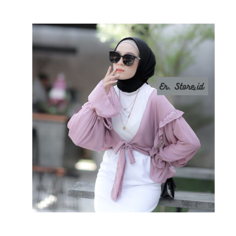 OUTER RUFFLE/OUTER CROP CERUTTY/OUTER WANITA OOTD/OUTER CERUTTY