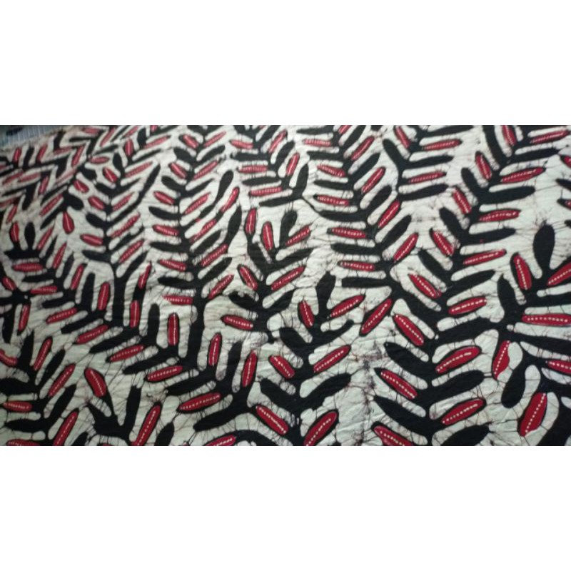 Batik Tulis Bakaran Motif Daun Bambu Cantik