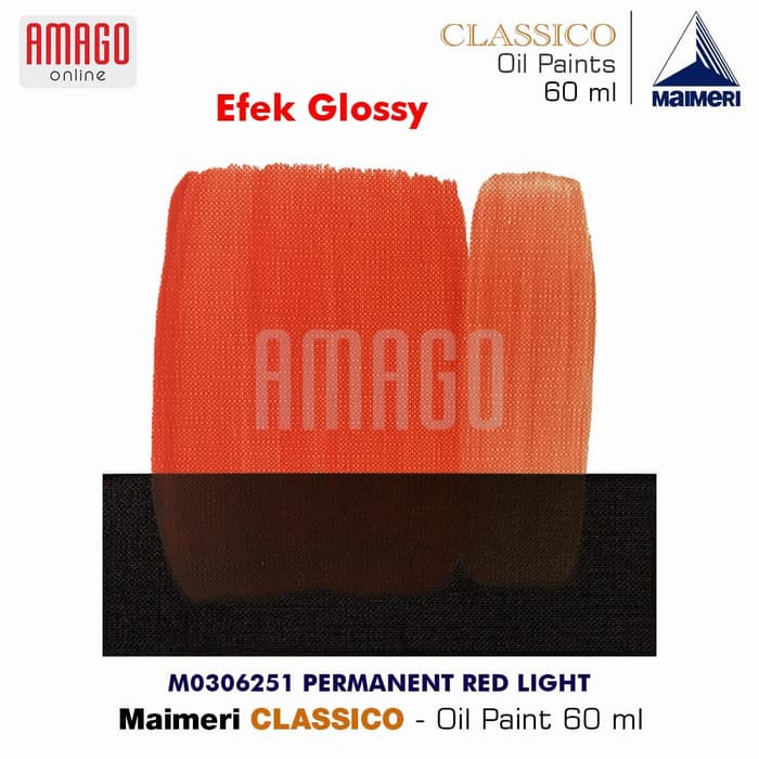 MAIMERI CLASSICO - OIL PAINT - PERMANENT RED LIGHT - 60ML - M0306251