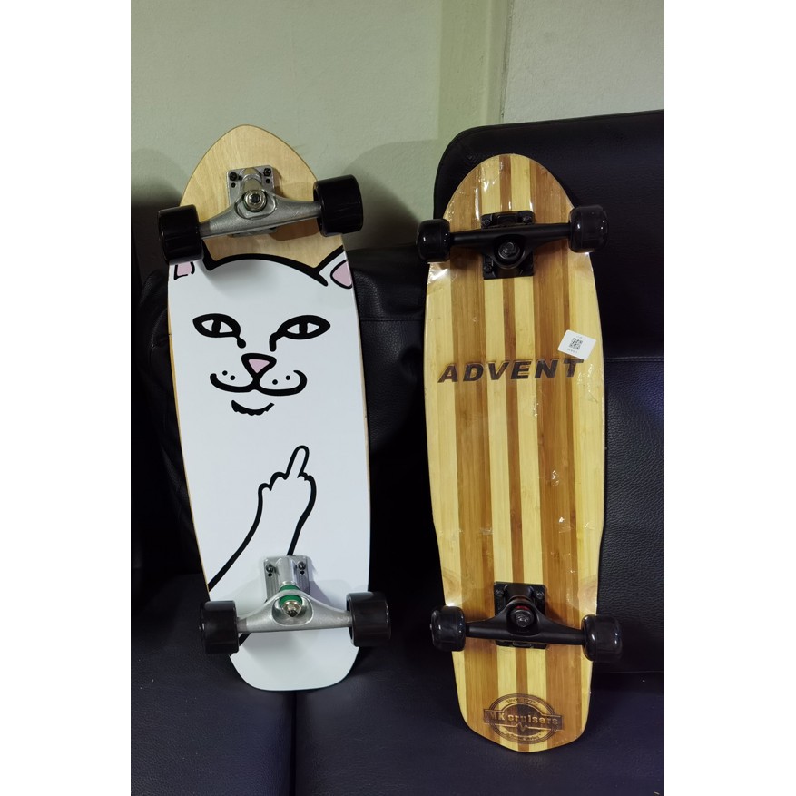 28inch71 * 19cm cruiser Surfing Bambu Dan maples Empat Roda skateboard double kick tail Papan Ikan Kecil Dewasa Jalan Menyikat Maple Ikan Besar Papan Skuter Jalan