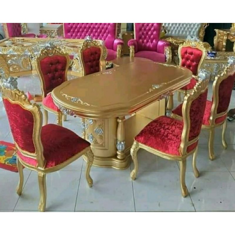 meja makan salina mewah jati jepara