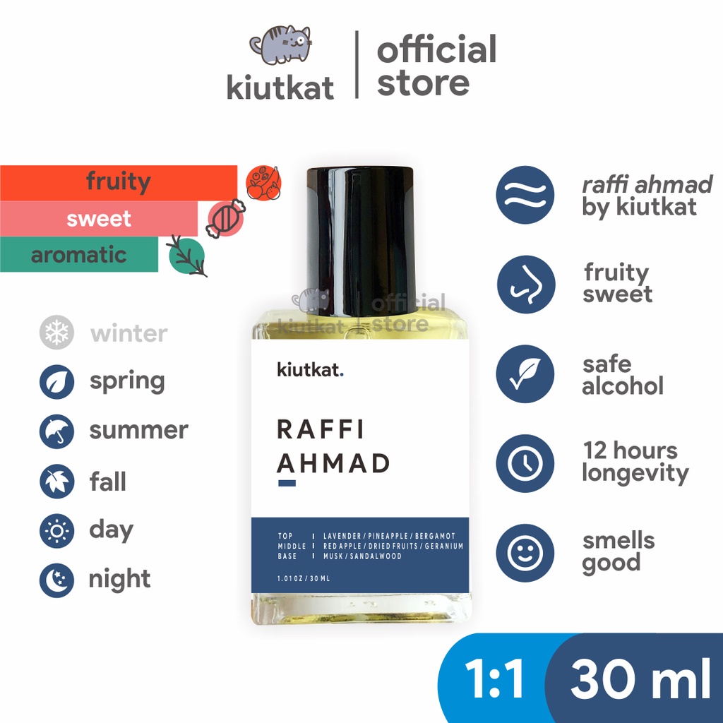 Jual Raffi Ahmad By Kiutkat Parfum Pria Original Isi Ml Searah Kiutkat Raffi Ahmad