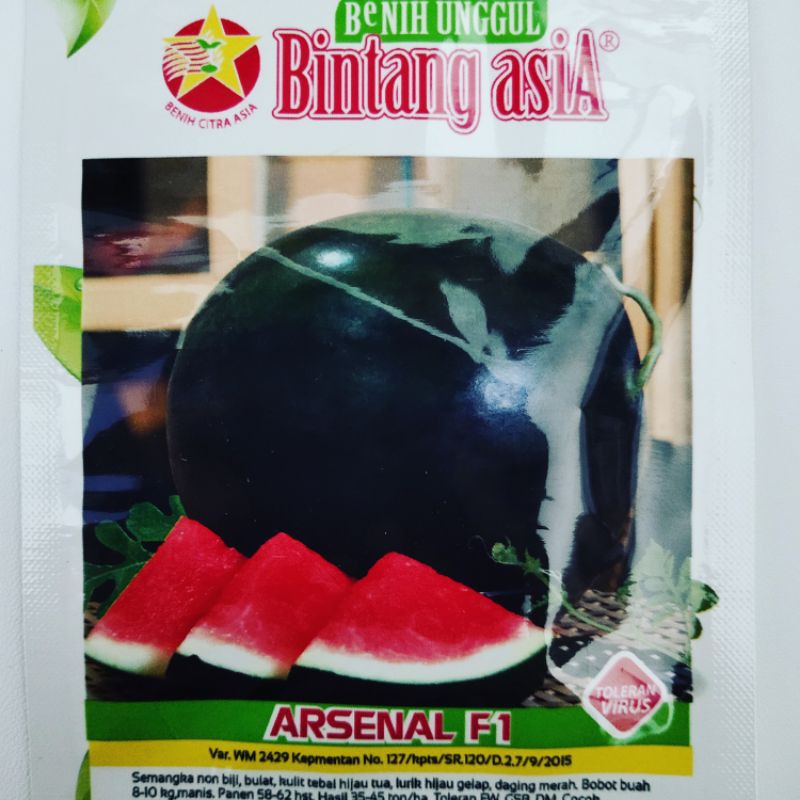 Benih Semangka Non Biji Arsenal F1 Bintang Asia