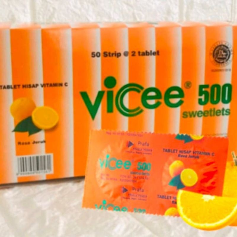 Vicee  500mg original 1 box isi 100 || vitamin c 500mg || vitamin c || daya tahan tubuh