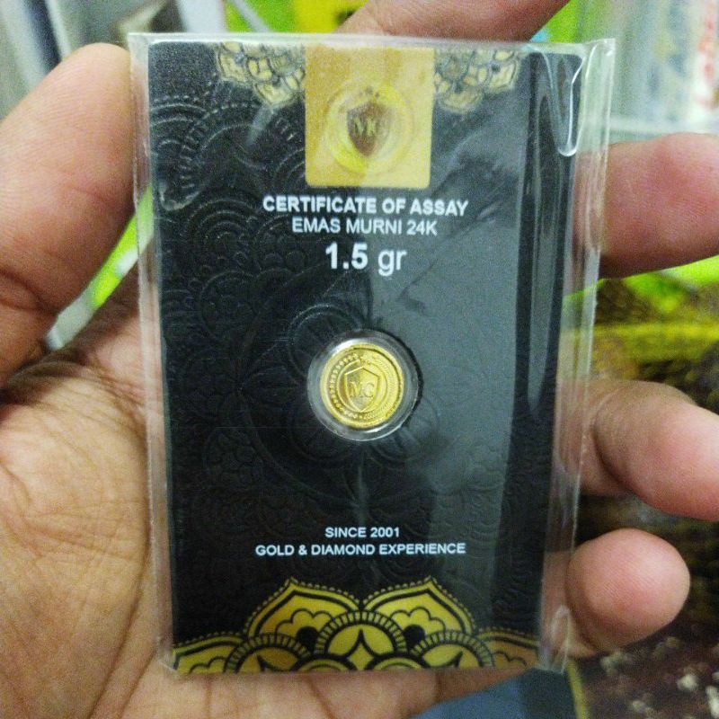 MiniGold Murah 0,5gr , 1gr dan 1,5gr Mini Gold 24karat Original-4
