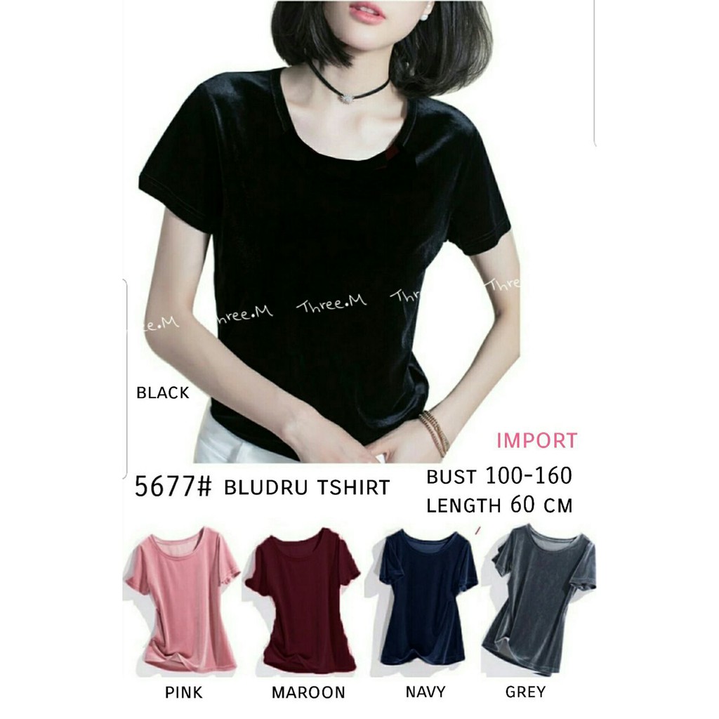 atasan wanita bahan bludru /v neck top murah import / kimono wanita