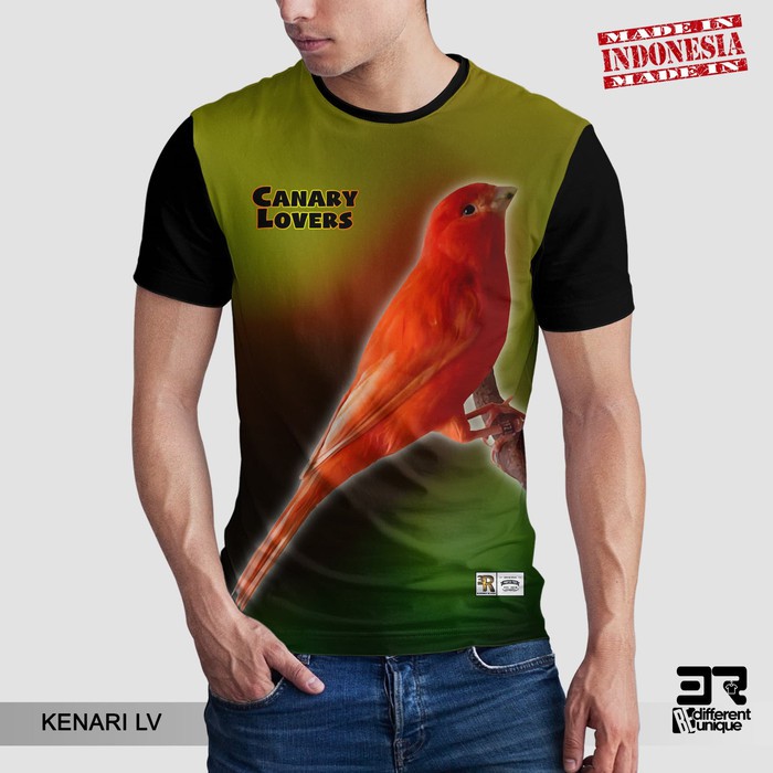 JERSEY PRINTING H E W A N 3R HD DISTRO 3R UNISEX DEWASA & ANAK MOTIF HWN BURUNG KICAU MANIA CANARY L