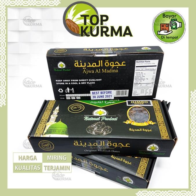 

TERLARIS Kurma Ajwa Jumbo 500 gr Oleh Oleh Haji Umroh kualitas super nabi rasul/KURMA 1KG/KURMA BARARI/KURMA RUTHOB/KURMA BAM/KURMA PALM FRUIT/KURMA TANGKAI/KURMA AZWA/KURMA SUKKARI/KURMA SAFAWI/KURMA TUNISIA/KURMA MUDA KUNING/KURMA MUDA HIJAU/KURMA