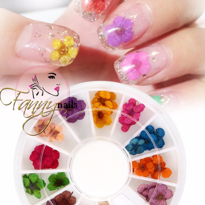 Dry flower nail art resin wheel / bunga kering nailart dry flower nail