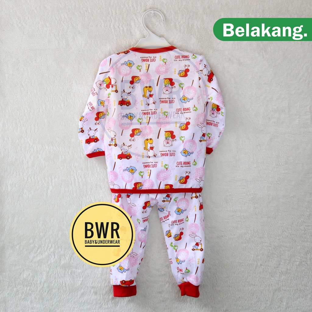 Setelan Zwit BB KANCING PANJANG MOTIF Random / Setelan Anak Bayi Unisex Kaos Celana Panjang | Bwr | MOTIF