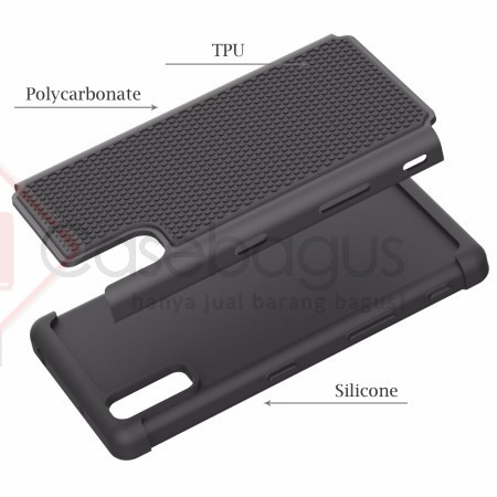 Sony Xperia XZs - 2in1 Full Protection Armor Hard Soft Case