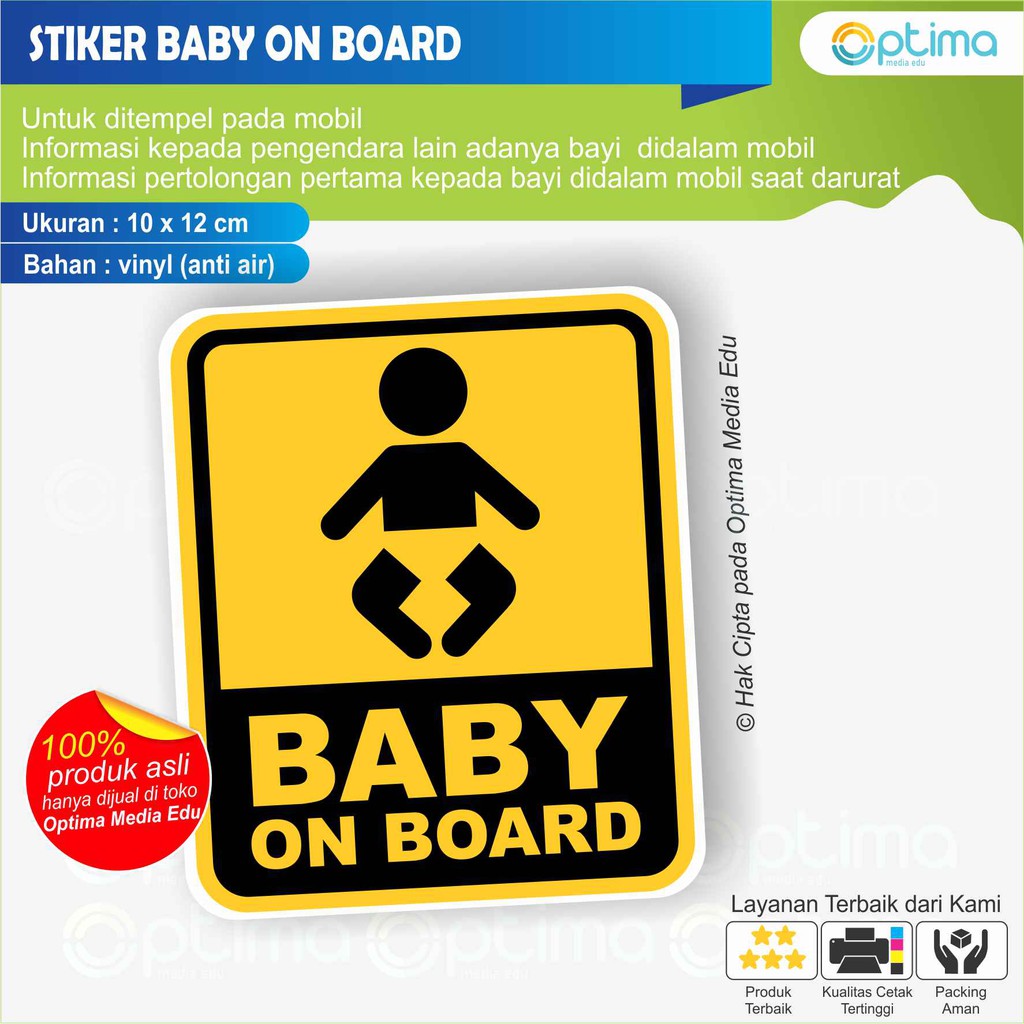 

STIKER BABY ON BOARD untuk mobil