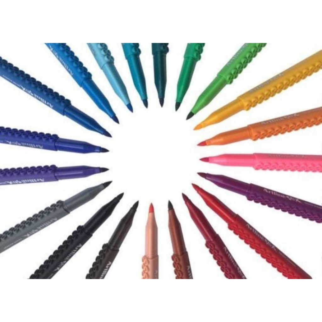 ARTLINE STIX BRUSH MARKER PEN / SPIDOL KUAS KALIGRAFI WARNA WARNI