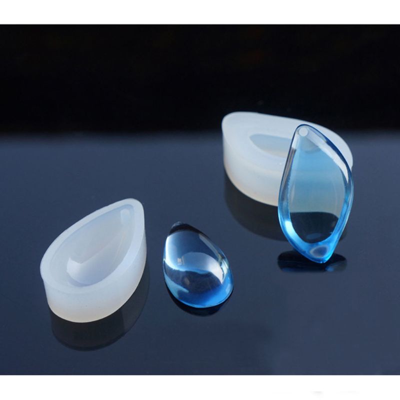 SIY  6Pcs 3 Shapes Teardrop DIY Earrings Necklace Pendant Mold Resin Casting Art Craft Epoxy Resin Jewelry Making Tools