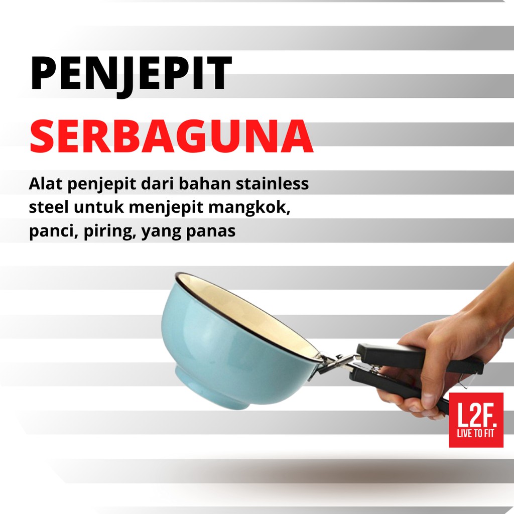 Alat Penjepit Jepitan Capitan Panci Piring Mangkok Makanan Anti Panas GRATIS ONGKIR COD