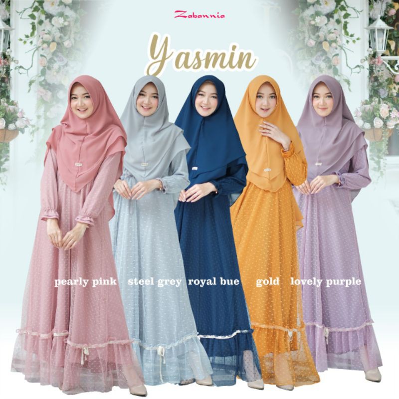 OPEN PO YASMIN SERIES GAMIS SET BY ZABBANIA