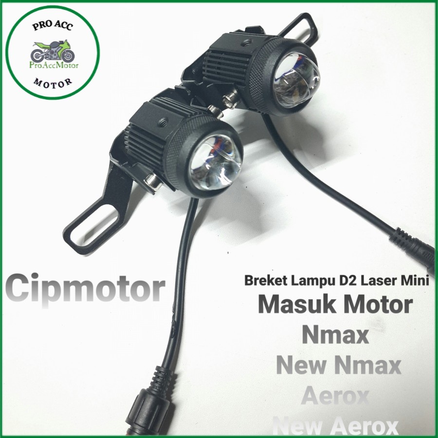 breket lampu sorot foglamp D2 laser mini NEW NMAX AEROX CONNECTED 155 VVA
