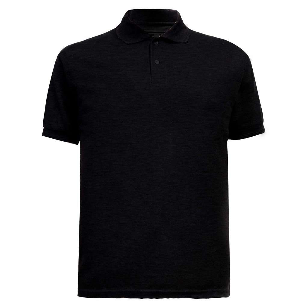 Kaos Polo Dewasa Fitted Prime Katun Hitam