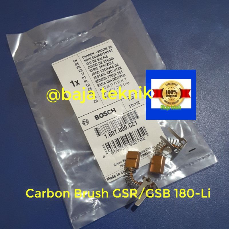 carbon brush/kul/arang  GSR/GSB 180-Li bor cordless