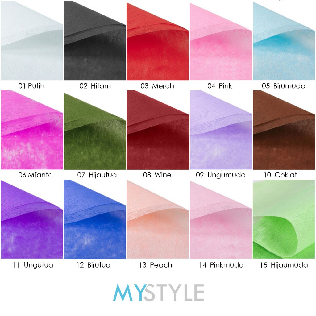 MYSTYLE KERTAS BUNGA COTTON PAPER TISSUE (1 PACK = -+30 LBR) TISU FLOWER PAPER FLOWER WRAPPING