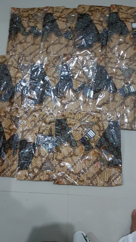 Kemeja Batik Pria Modern Sogan Seno Sakti Diskon Murah Grosir Nyala Batik Hrb026 Hits