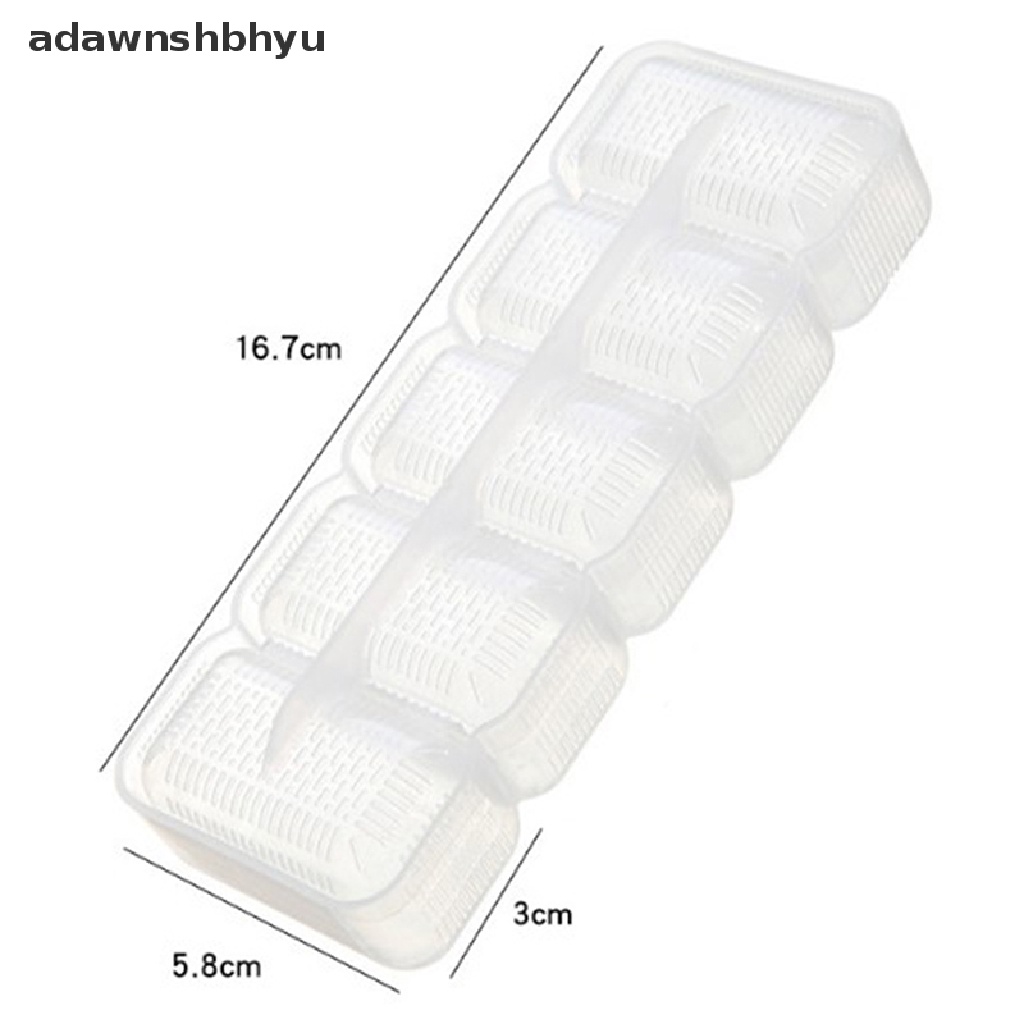 [adawnshbhyu] 5pcs/set Sushi Nigiri Maker Rice Ball Cetakan Nonstick Press Maker DIY Bento Alat