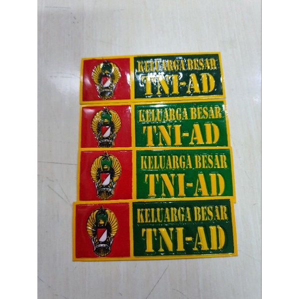 Stiker plat embos TNI AD  | Stiker plat motor | stiker | Stiket plat Motor